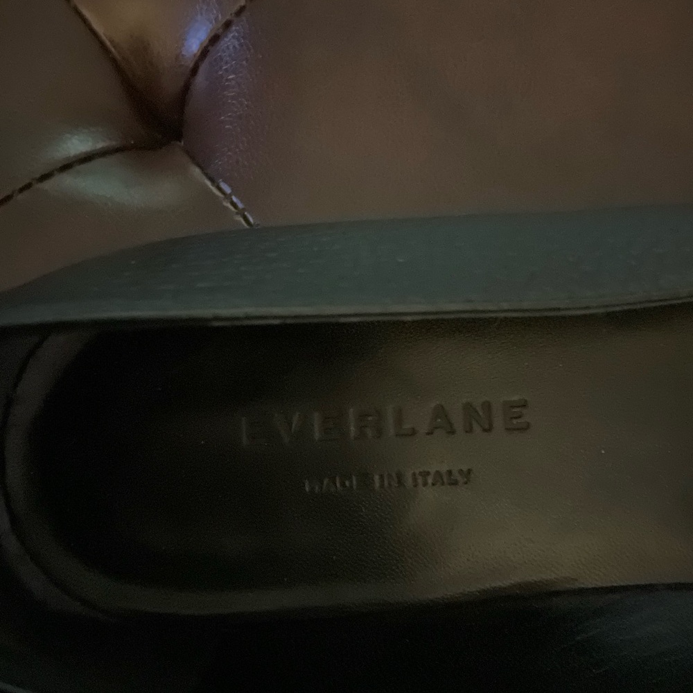 (Lori) Everlane Black Leather Loafers Italy sz 9 - Picture 4 of 6